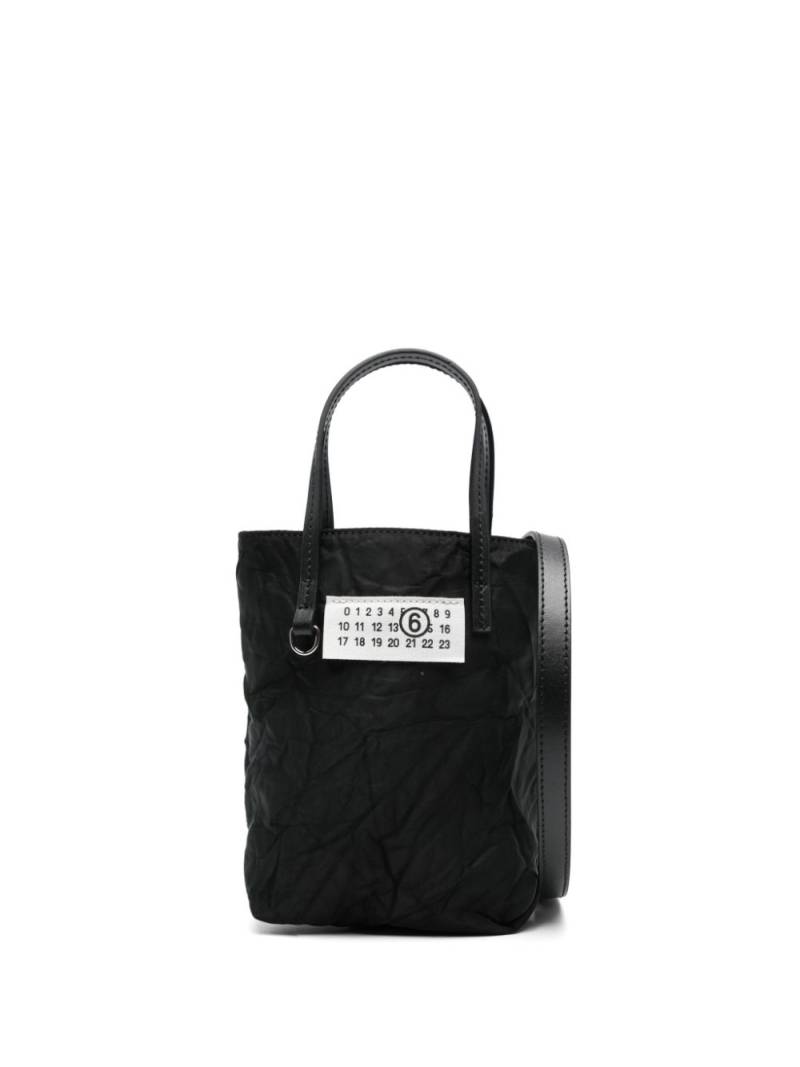 MM6 Maison Margiela Numeric tote bag - Black von MM6 Maison Margiela