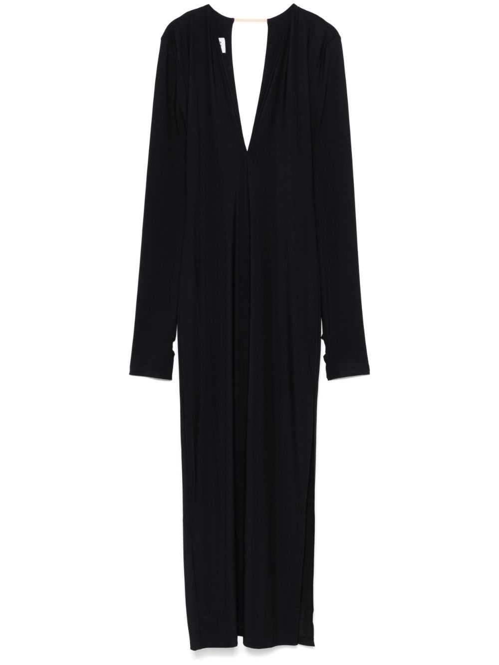 MM6 Maison Margiela V-neck maxi dress - Black von MM6 Maison Margiela