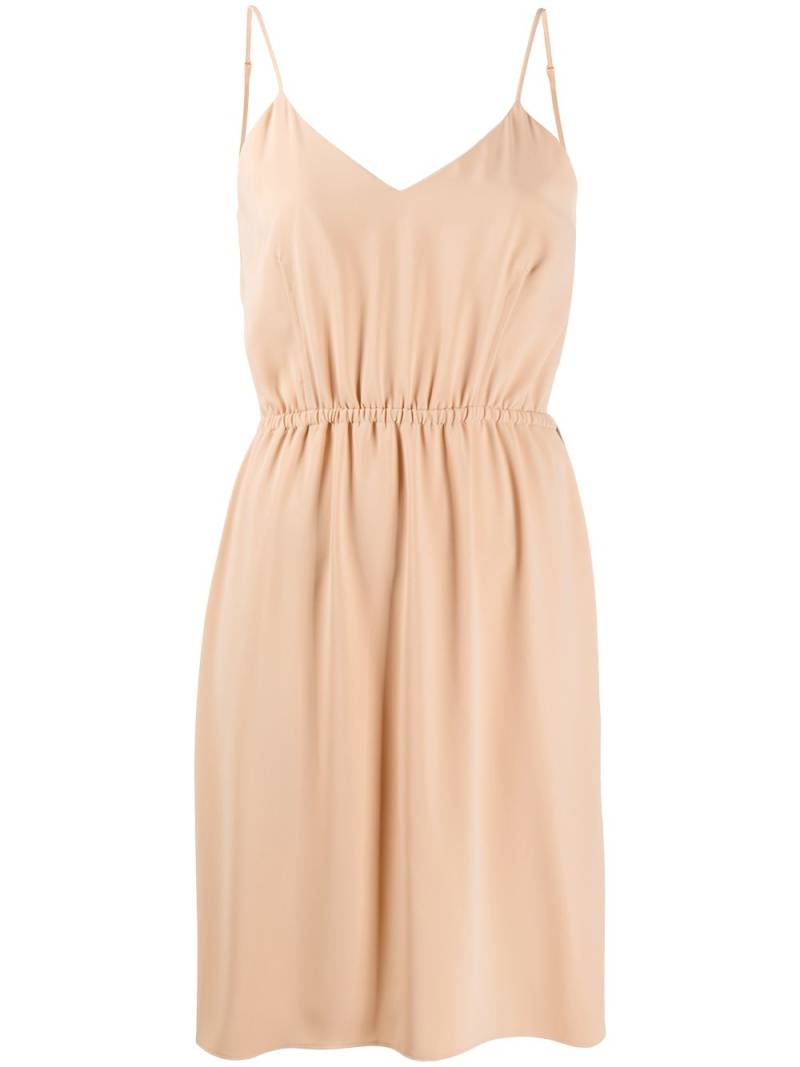 MM6 Maison Margiela V-neck sleeveless dress - Neutrals von MM6 Maison Margiela