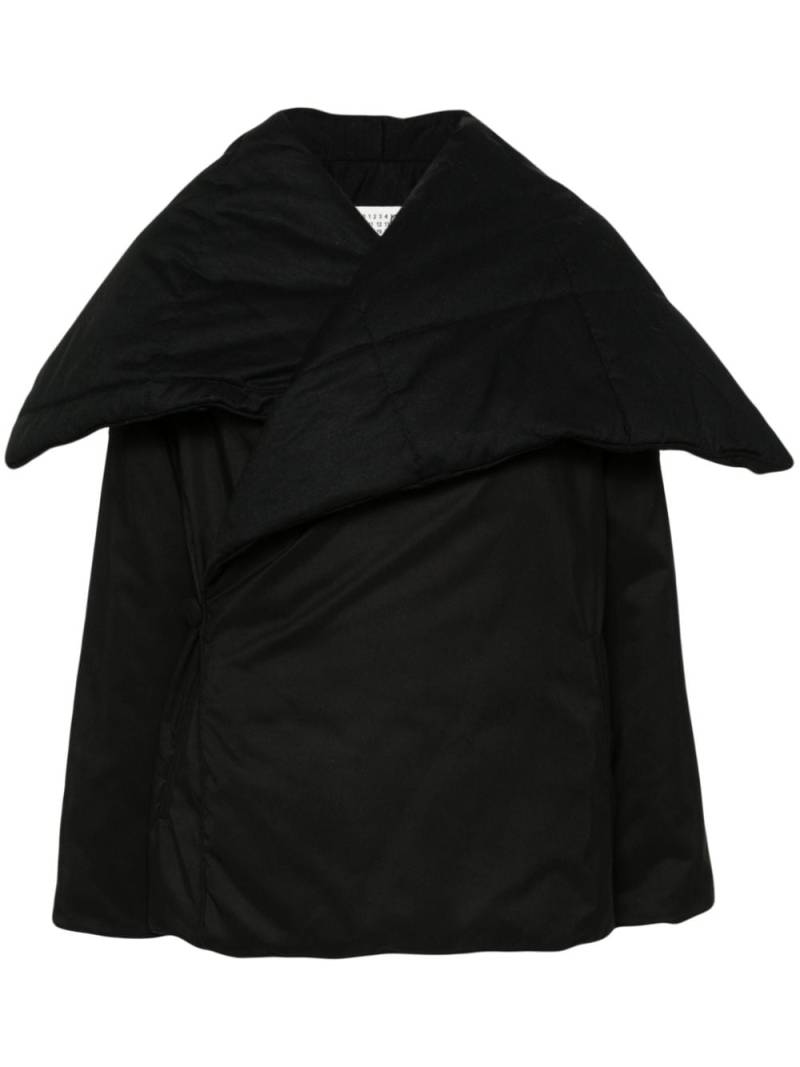 MM6 Maison Margiela Varsity wrap jacket - Black von MM6 Maison Margiela