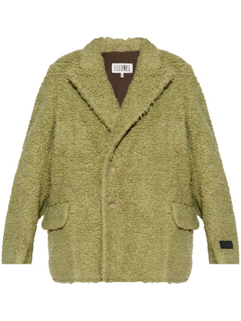 MM6 Maison Margiela buttoned-up jacket - Green von MM6 Maison Margiela