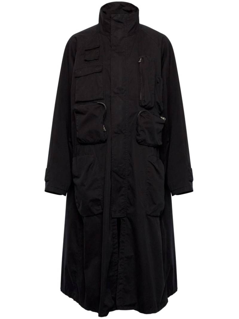 MM6 Maison Margiela cargo-pocket cotton coat - Black von MM6 Maison Margiela