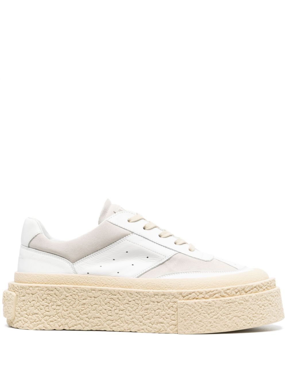 MM6 Maison Margiela chunky flatform sneakers - White von MM6 Maison Margiela