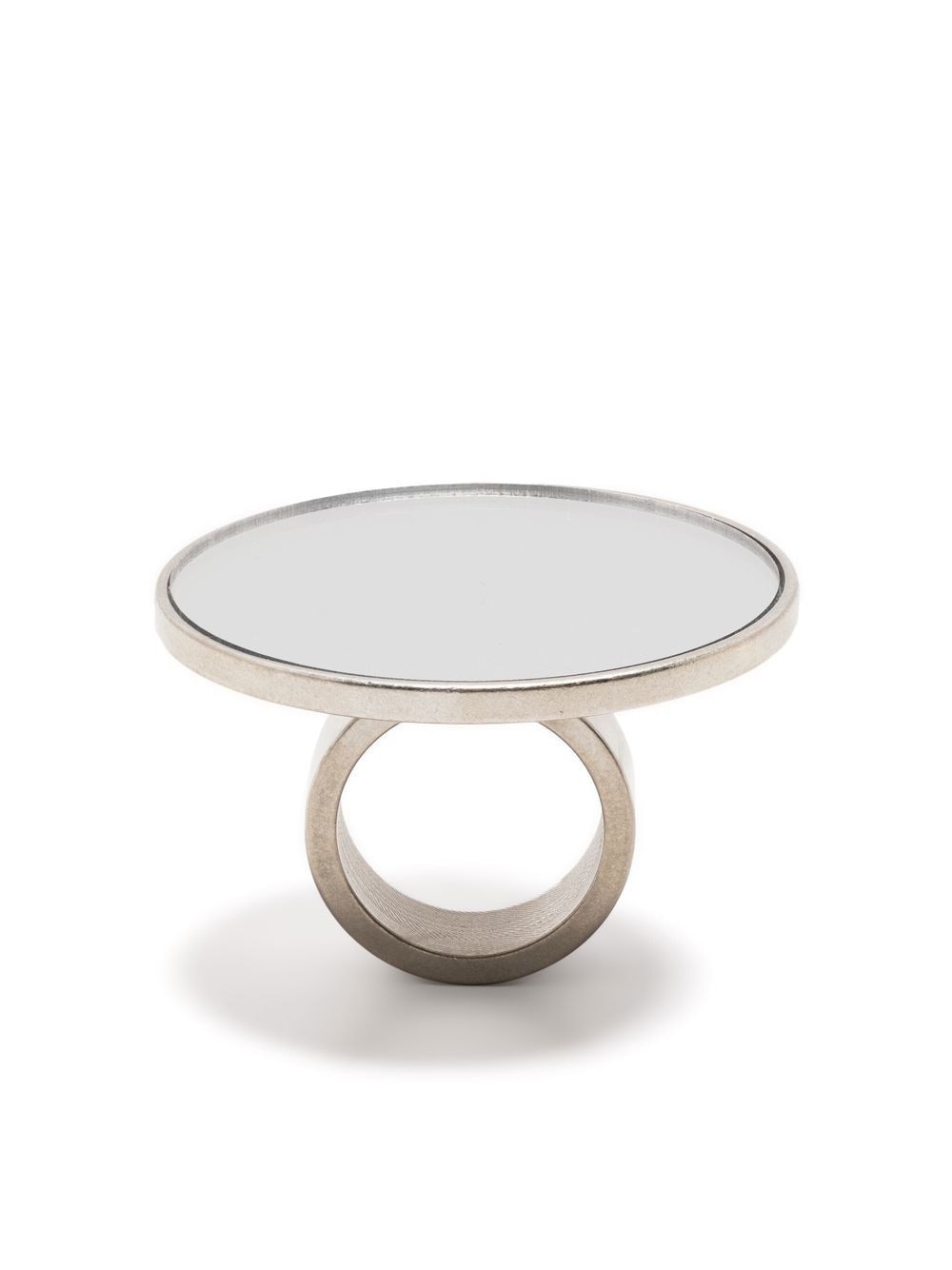 MM6 Maison Margiela circular-frame ring - Silver von MM6 Maison Margiela