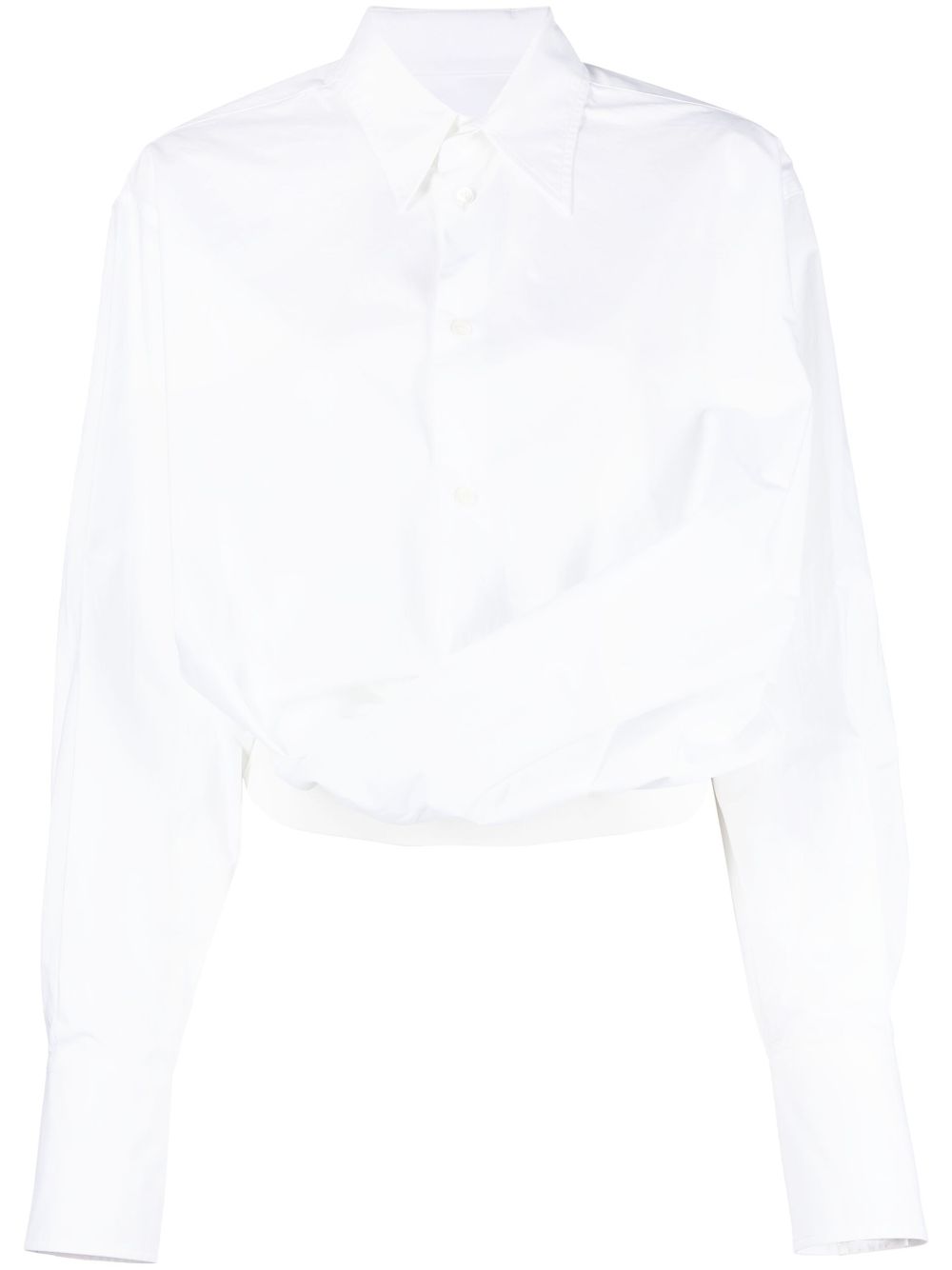 MM6 Maison Margiela classic-collar cotton shirt - White von MM6 Maison Margiela