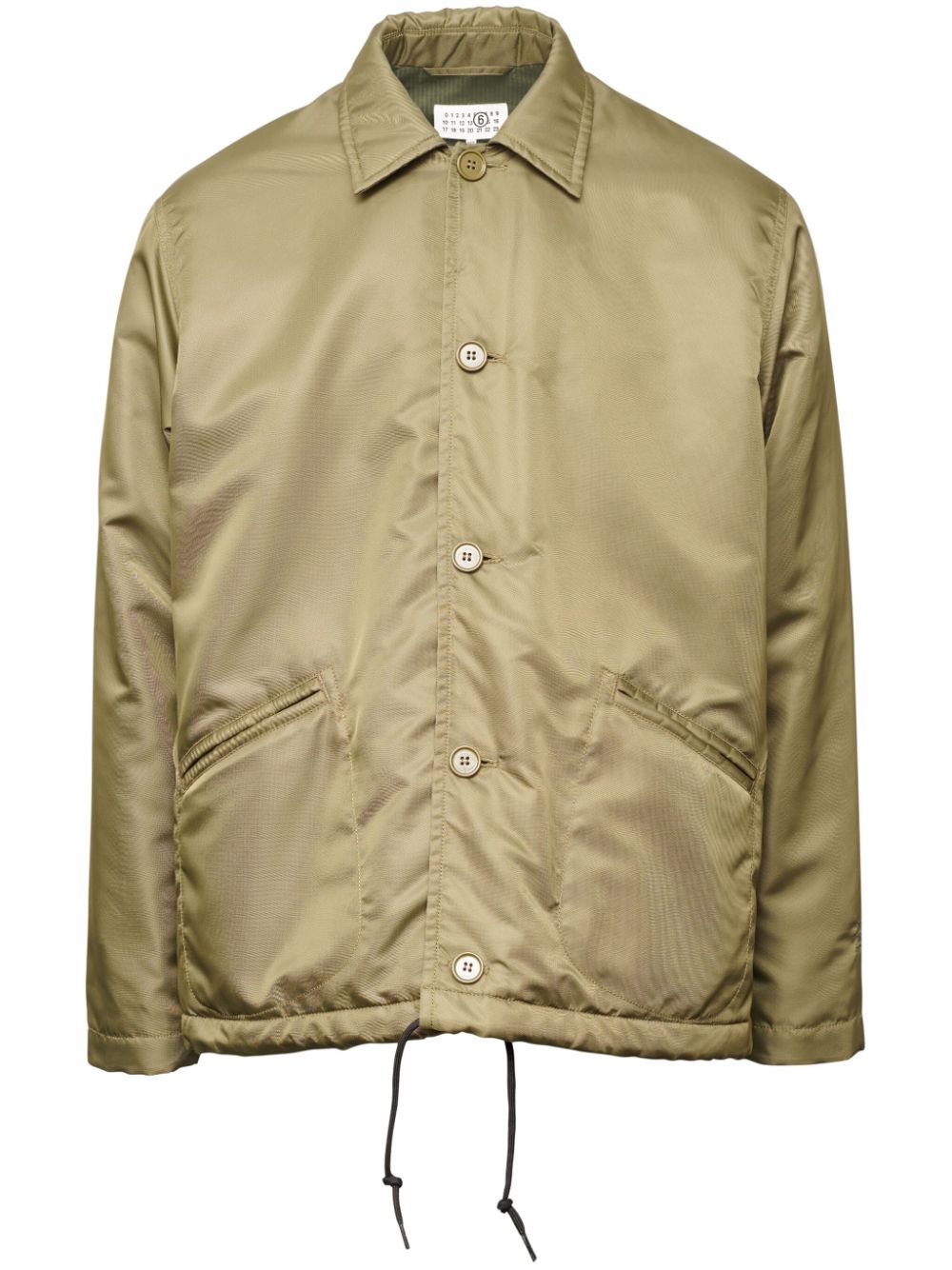 MM6 Maison Margiela classic-collar lightweight jacket - Neutrals von MM6 Maison Margiela