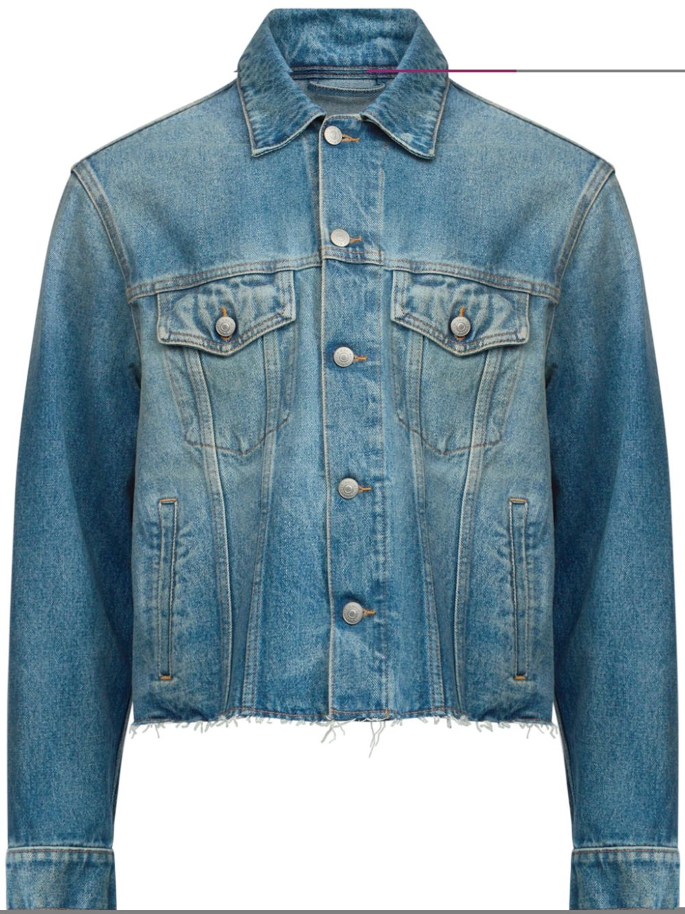 MM6 Maison Margiela cotton denim jacket - Blue von MM6 Maison Margiela