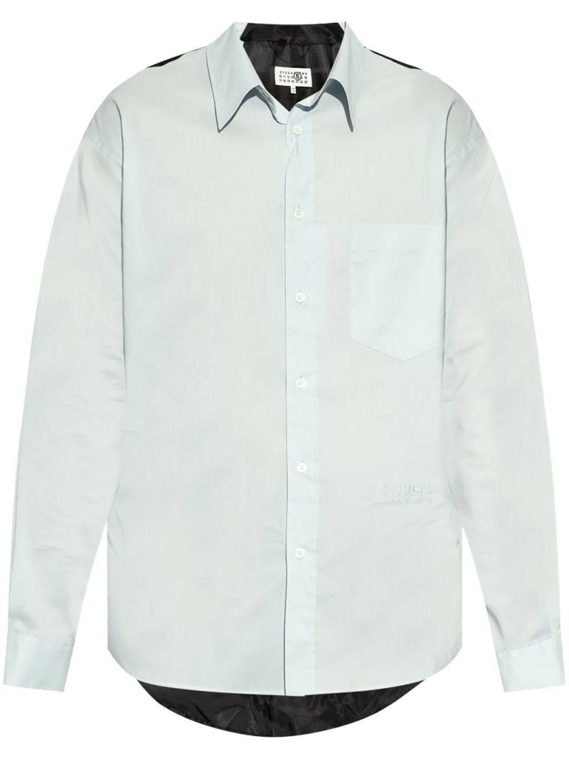 MM6 Maison Margiela cotton shirt - Blue von MM6 Maison Margiela