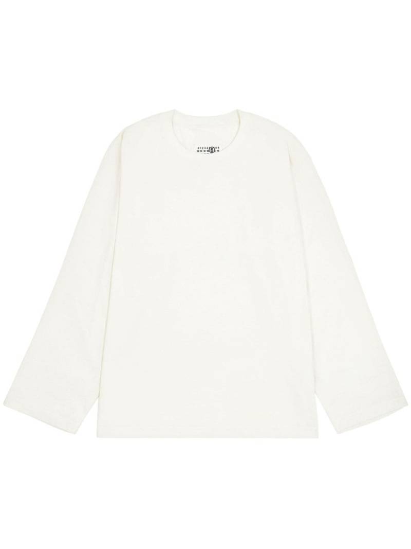 MM6 Maison Margiela crew-neck cotton T-shirt - White von MM6 Maison Margiela