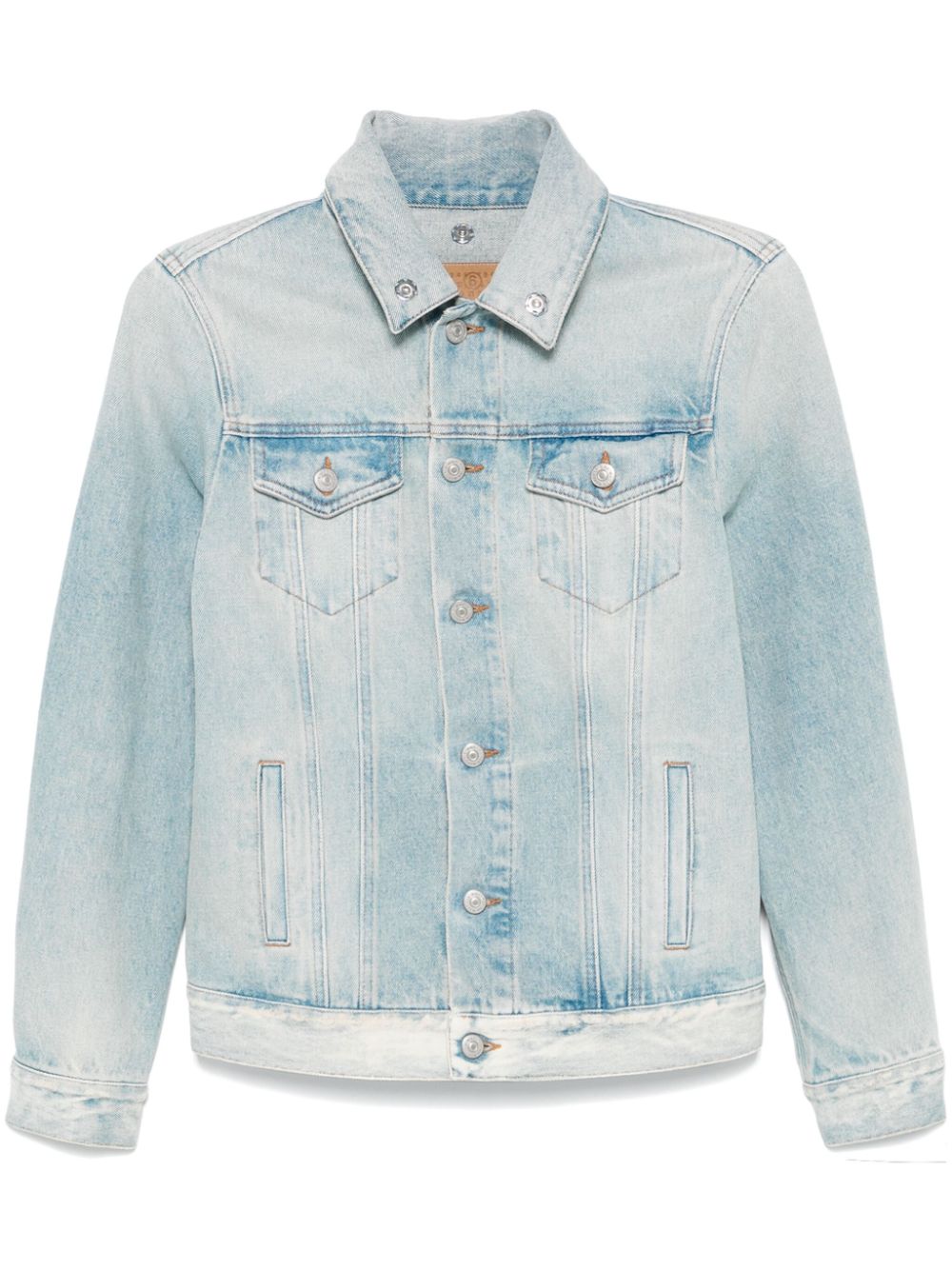 MM6 Maison Margiela distressed denim jacket - Blue von MM6 Maison Margiela