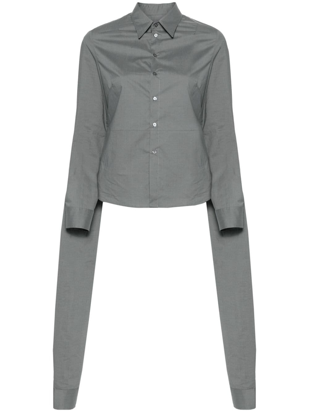 MM6 Maison Margiela double-sleeves cotton shirt - Grey von MM6 Maison Margiela