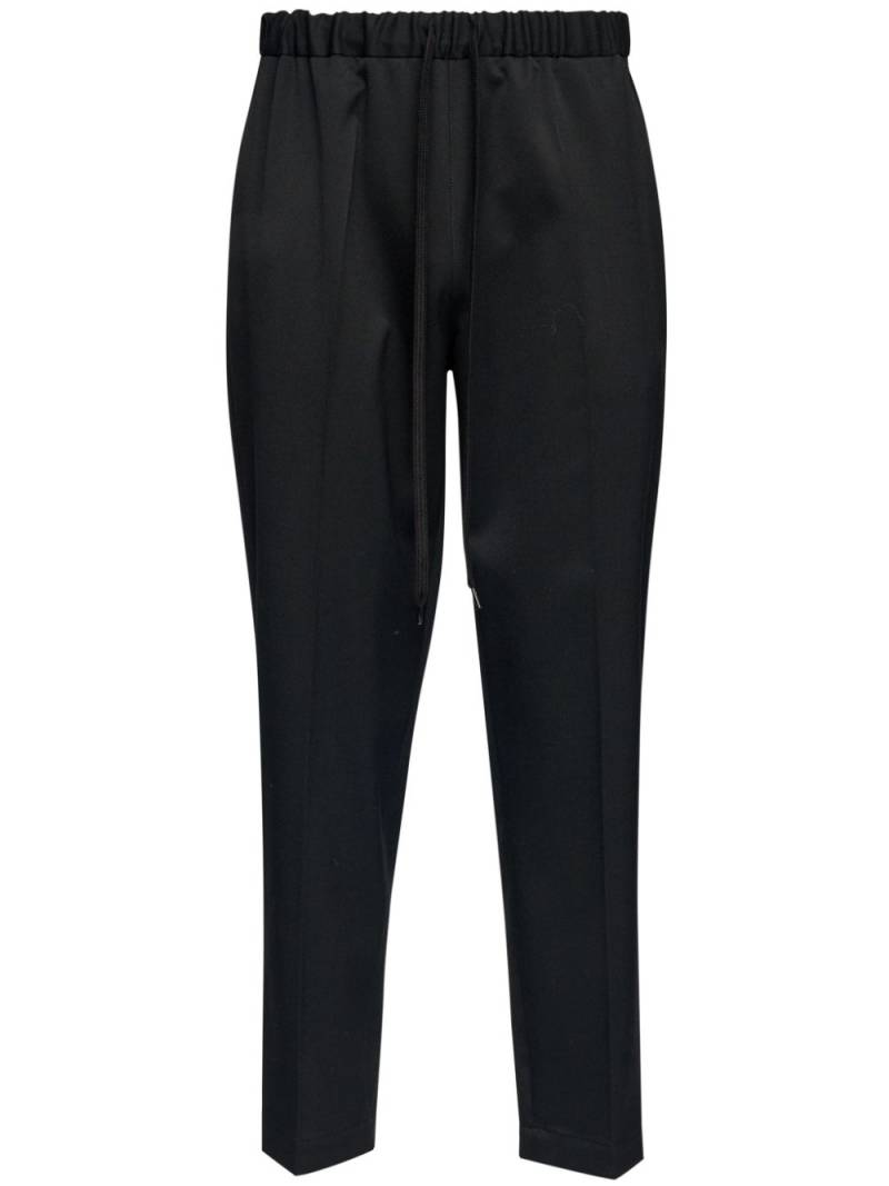 MM6 Maison Margiela drawstring tailoring wool trousers - Black von MM6 Maison Margiela