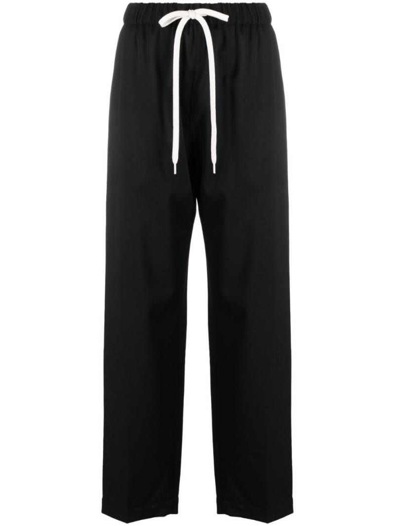 MM6 Maison Margiela drawstring-waist tailored trousers - Black von MM6 Maison Margiela