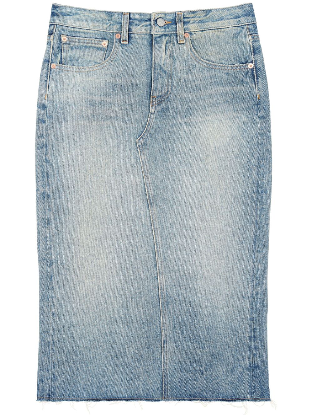 MM6 Maison Margiela denim midi skirt - Blue von MM6 Maison Margiela