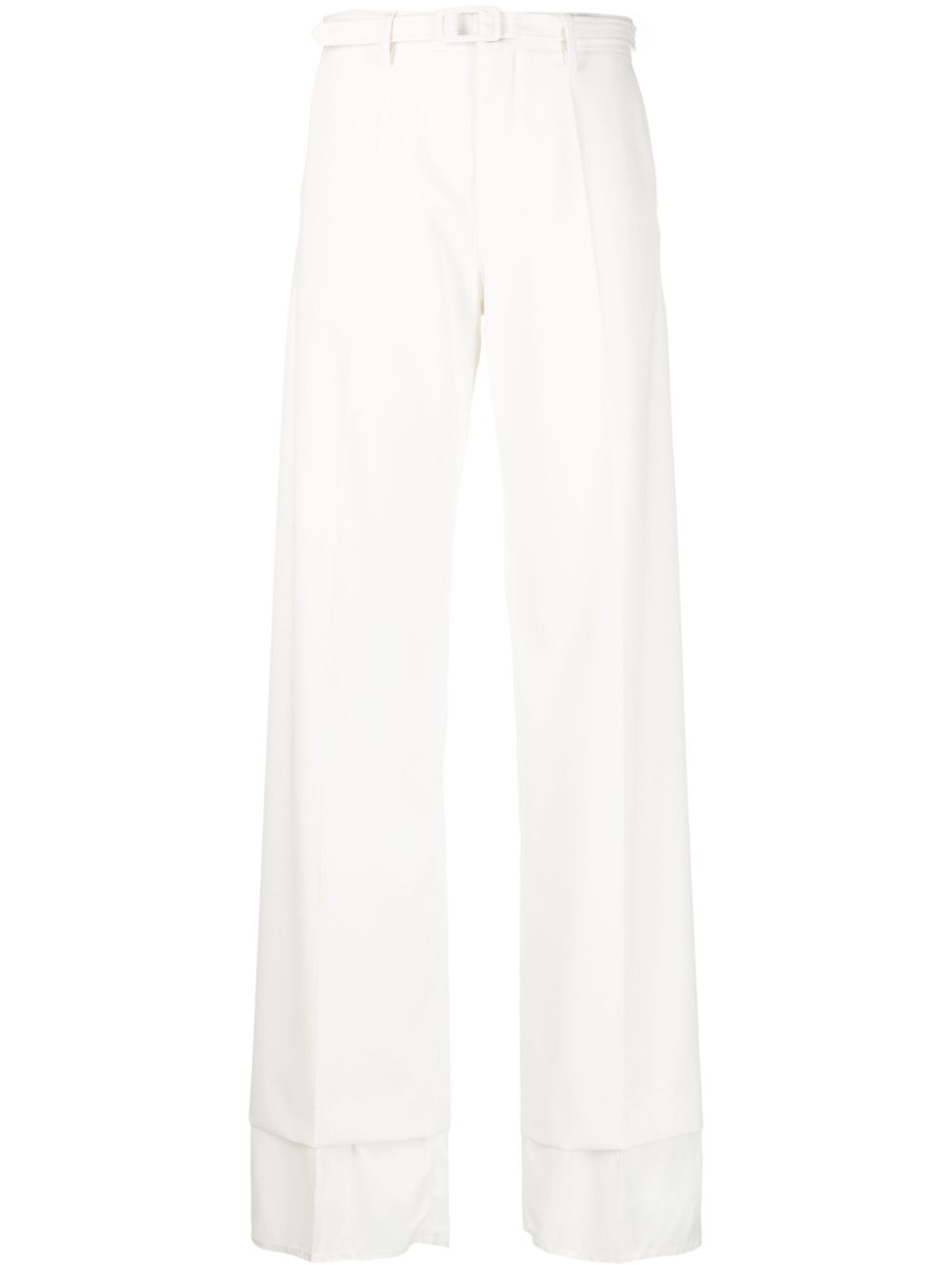 MM6 Maison Margiela high-waisted flared trousers - White von MM6 Maison Margiela