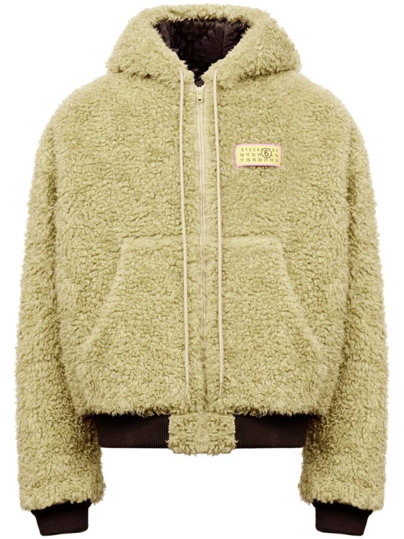 MM6 Maison Margiela hoodie zip jacket - Green von MM6 Maison Margiela