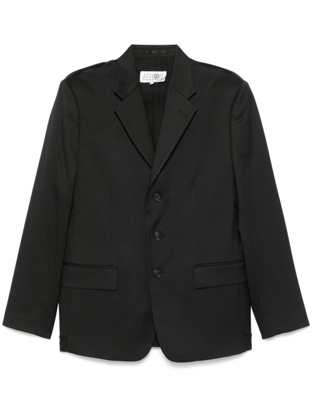 MM6 Maison Margiela inside-out blazer - Black von MM6 Maison Margiela