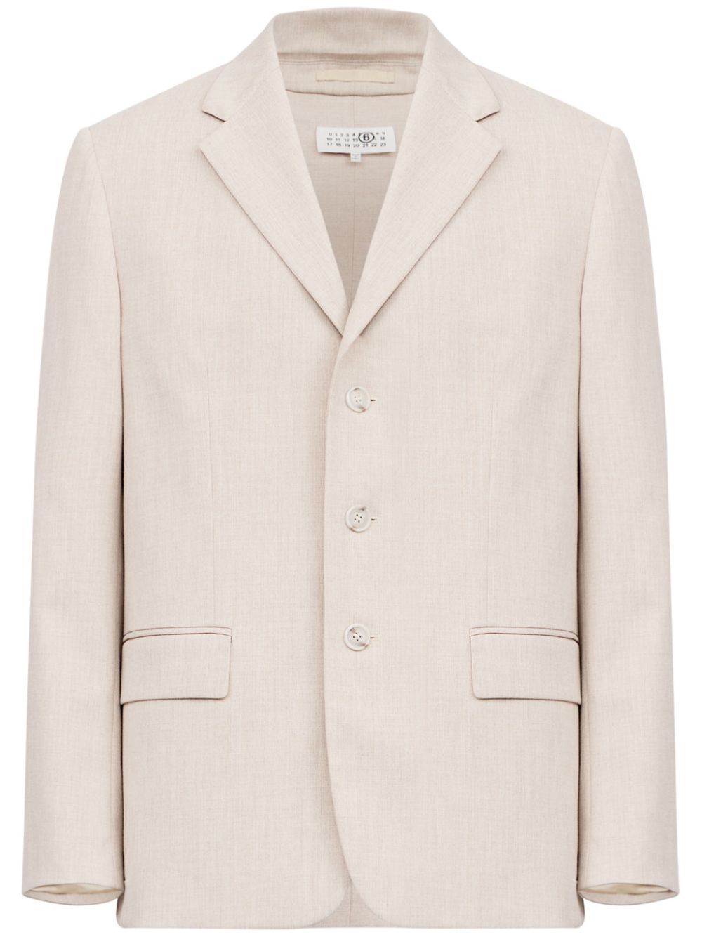 MM6 Maison Margiela inside-out effect jacket - Neutrals von MM6 Maison Margiela