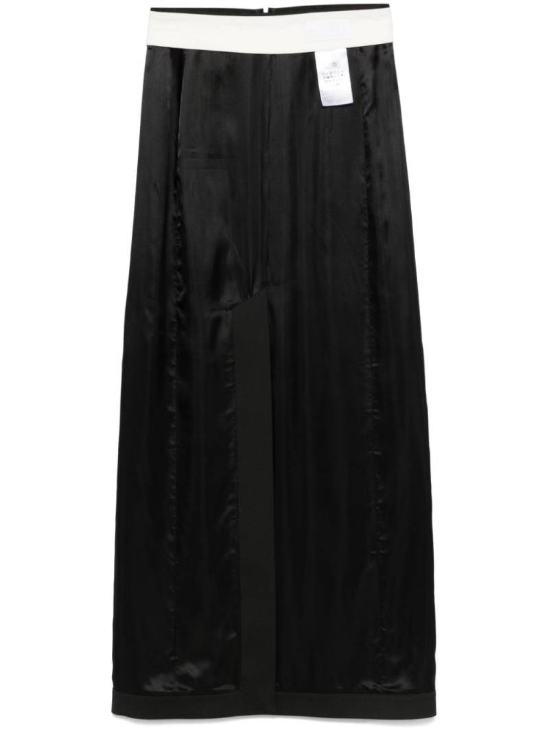 MM6 Maison Margiela inverted maxi skirt - Black von MM6 Maison Margiela