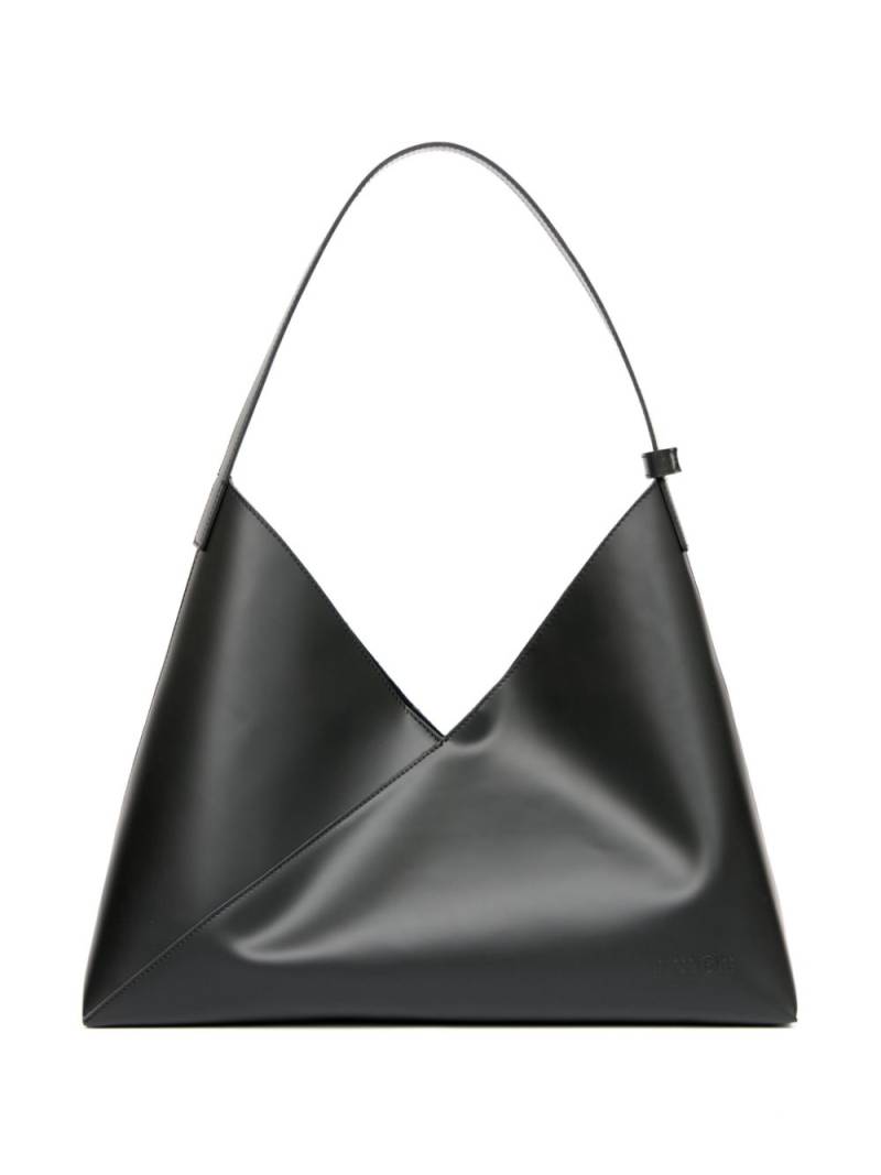 MM6 Maison Margiela large Fortune Cookie leather tote bag - Black von MM6 Maison Margiela