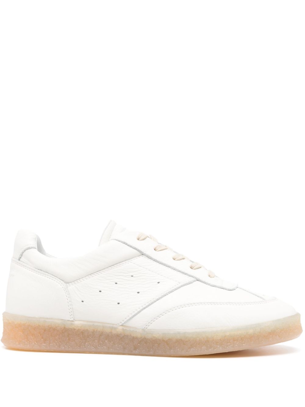 MM6 Maison Margiela leather sneakers - White von MM6 Maison Margiela