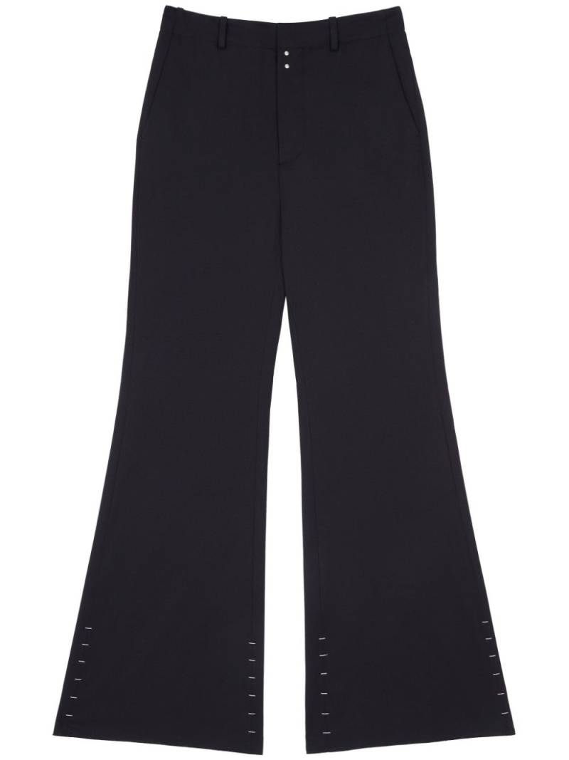 MM6 Maison Margiela high-waisted flared trousers - Black von MM6 Maison Margiela