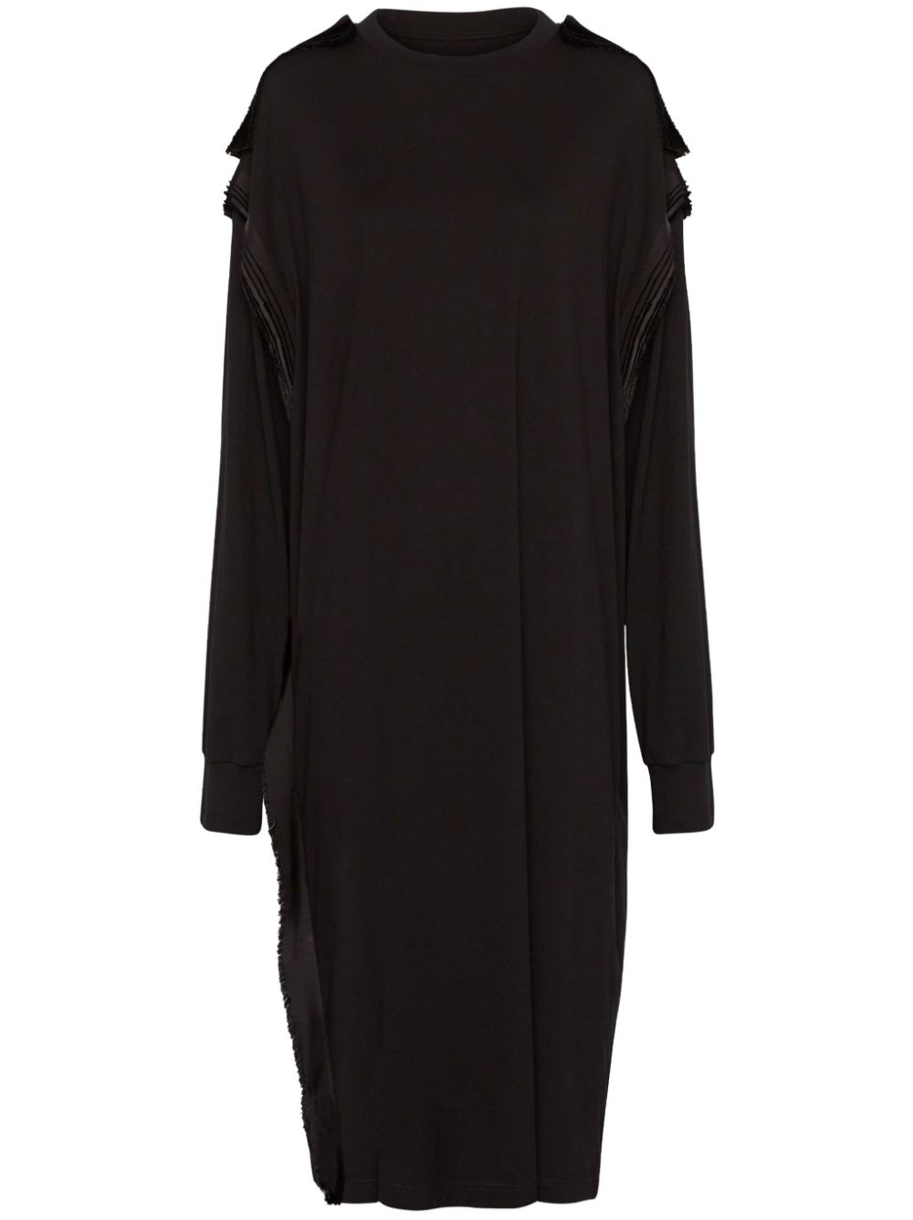 MM6 Maison Margiela long-sleeve midi dress - Black von MM6 Maison Margiela