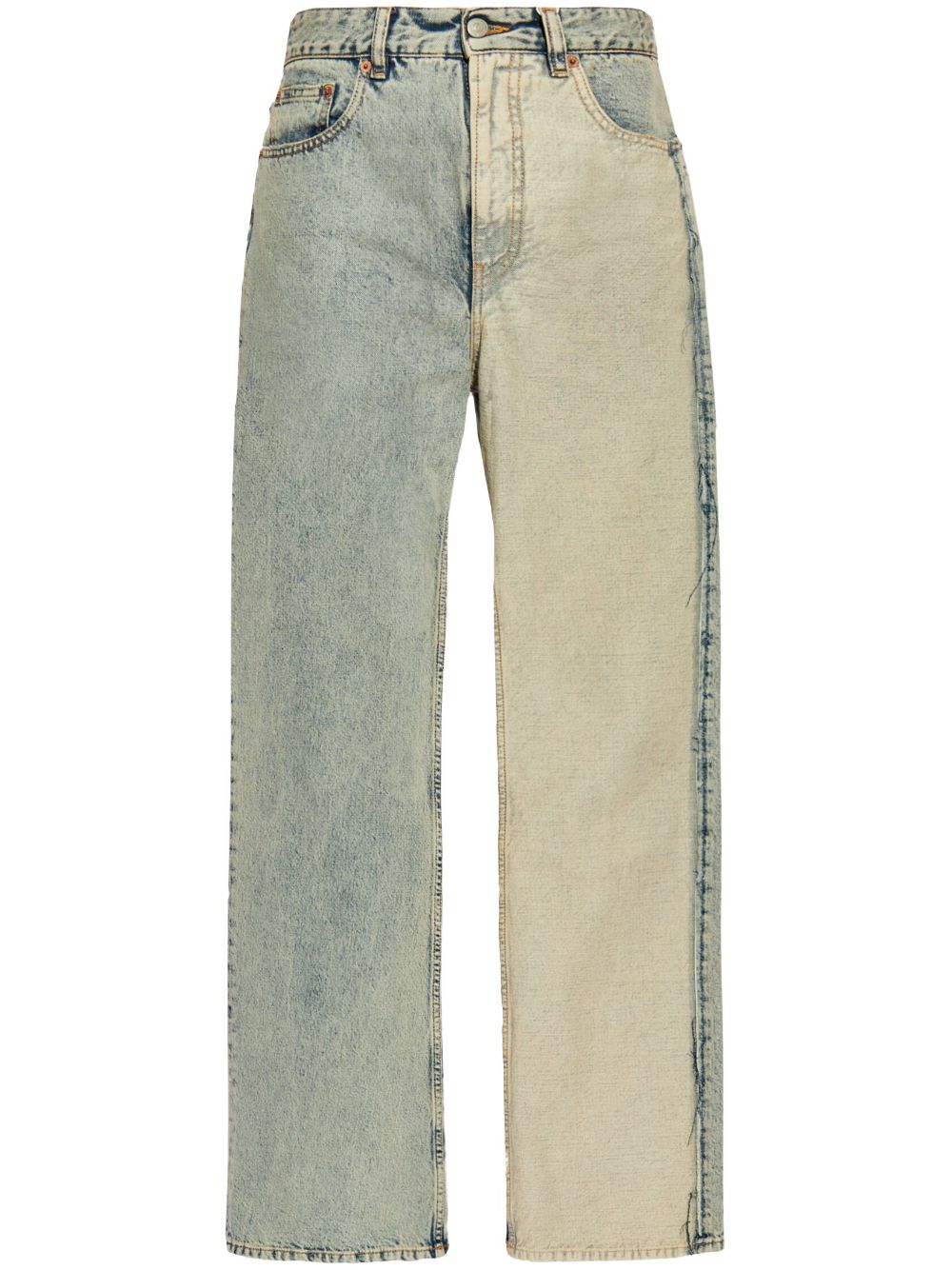 MM6 Maison Margiela low-rise wide-leg jeans - Blue von MM6 Maison Margiela