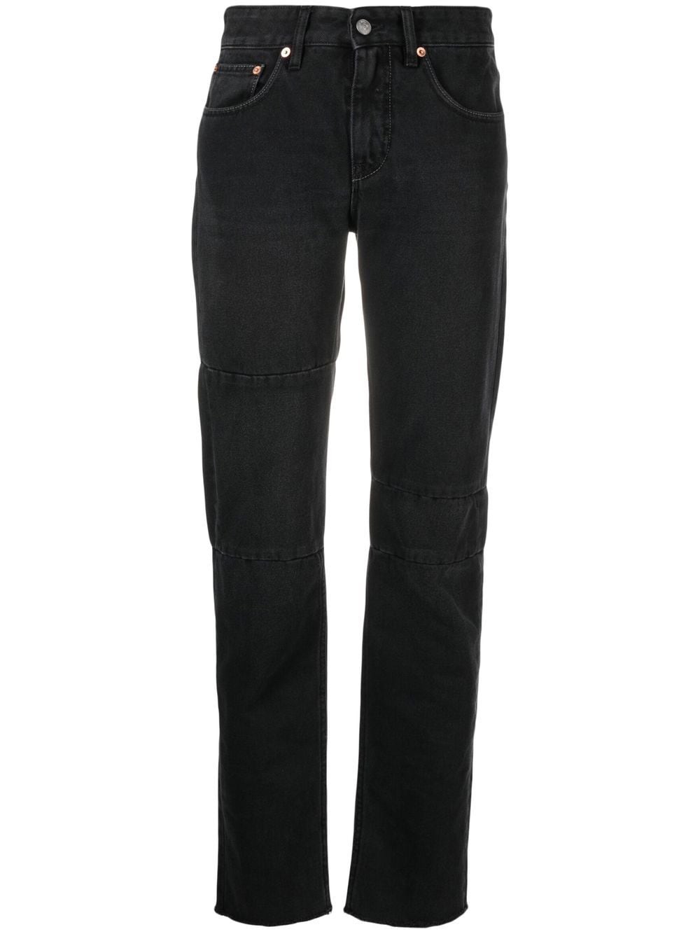 MM6 Maison Margiela mid-rise slim-cut jeans - Black von MM6 Maison Margiela