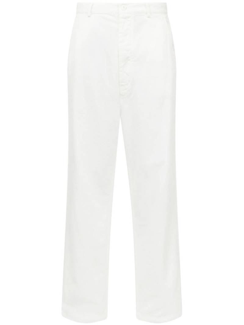 MM6 Maison Margiela mid-rise straight-leg trousers - White von MM6 Maison Margiela