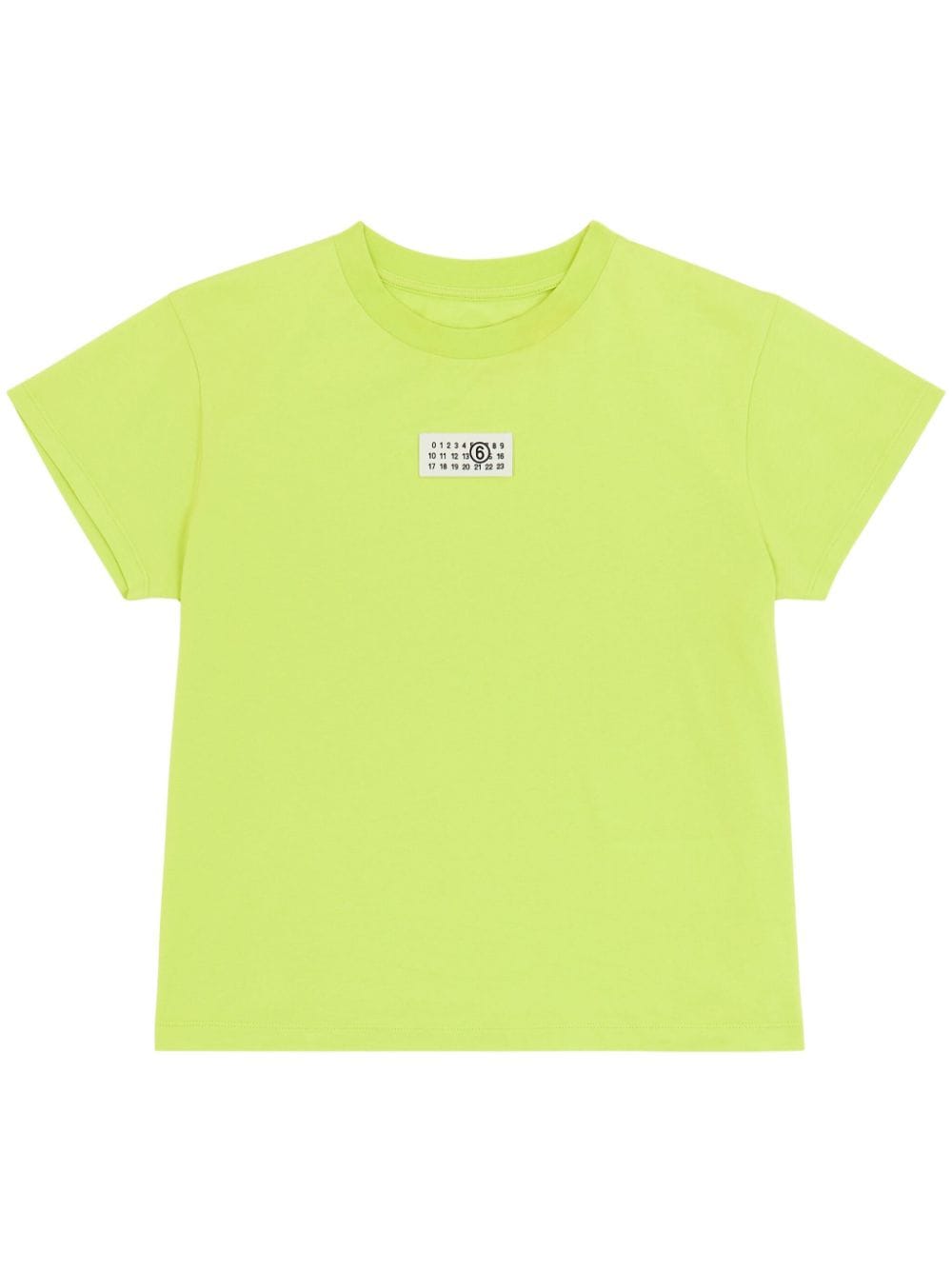MM6 Maison Margiela number-motif cotton T-shirt - Green von MM6 Maison Margiela