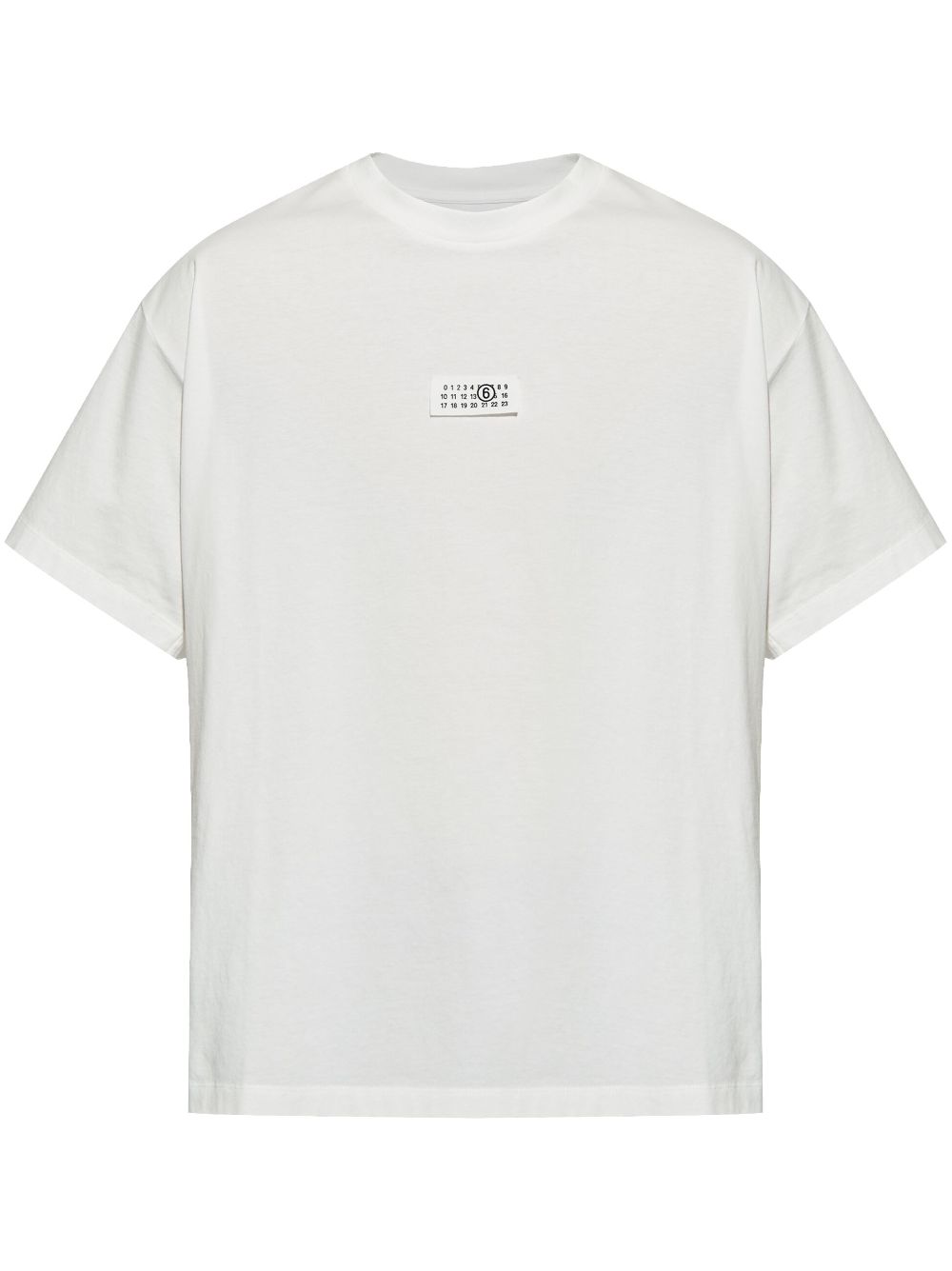 MM6 Maison Margiela numbers-motif T-shirt - White von MM6 Maison Margiela