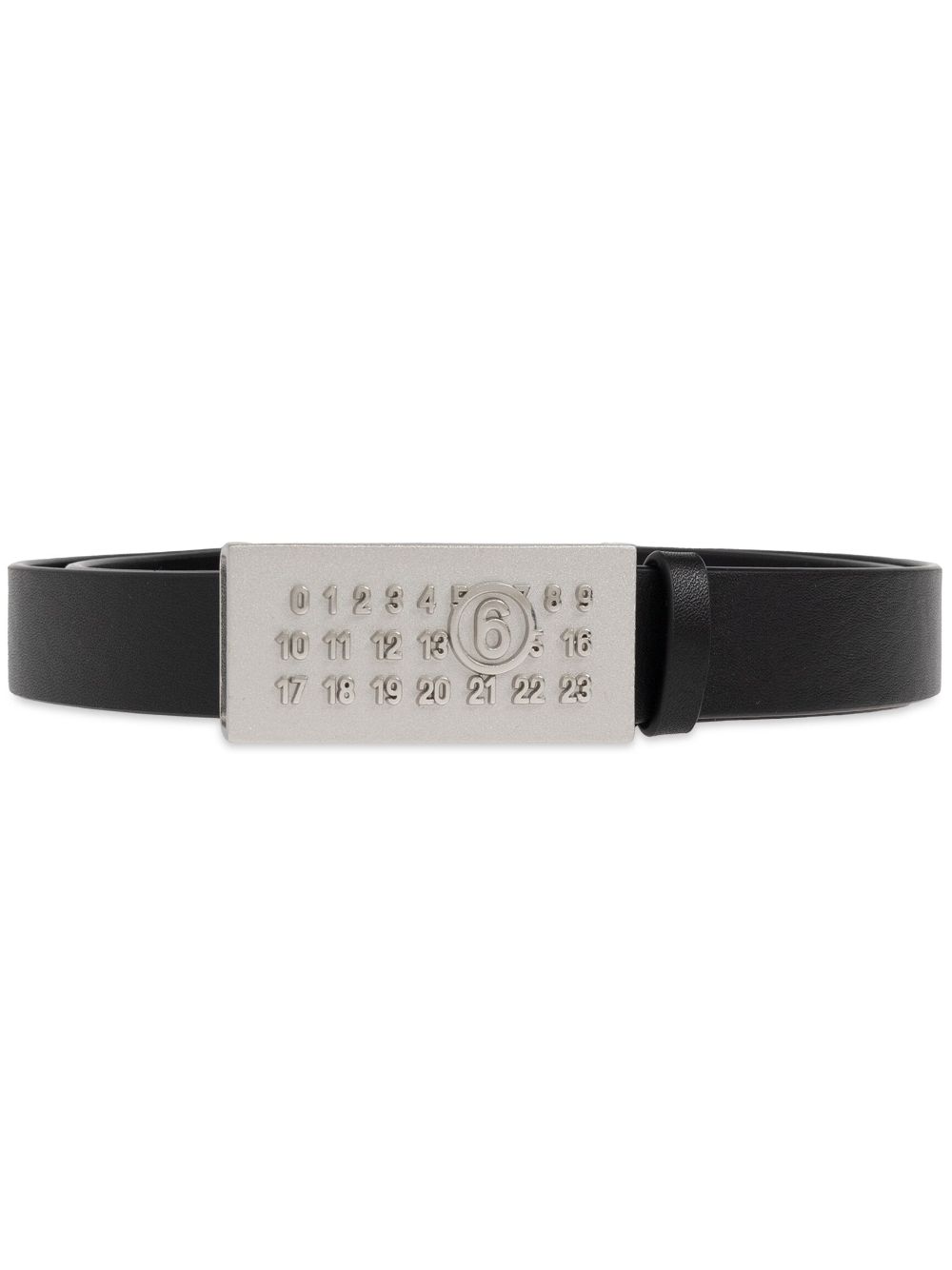 MM6 Maison Margiela numbers-motif belt - Black von MM6 Maison Margiela