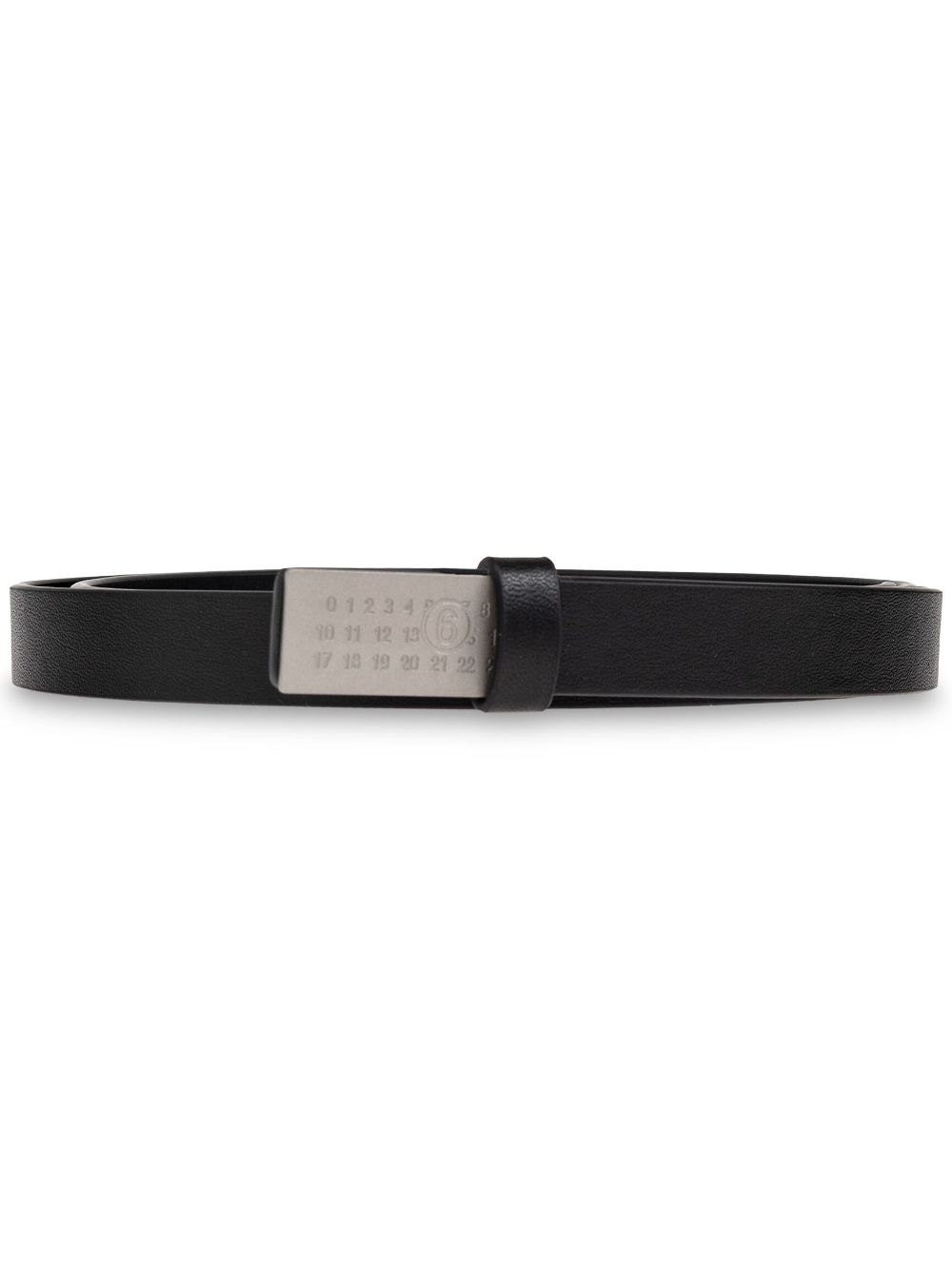 MM6 Maison Margiela numbers-motif belt - Black von MM6 Maison Margiela