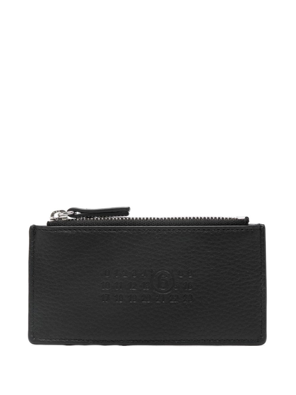 MM6 Maison Margiela numbers-motif card holder - Black von MM6 Maison Margiela