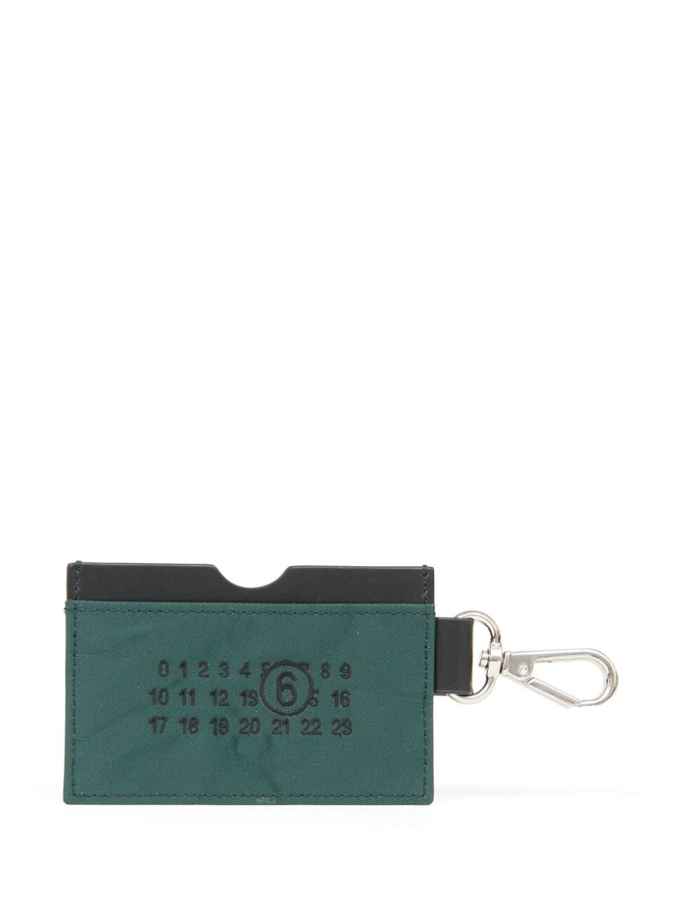 MM6 Maison Margiela numbers-motif cardholder - Green von MM6 Maison Margiela