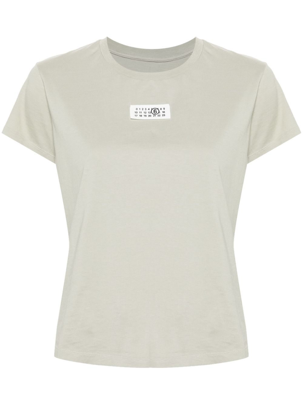 MM6 Maison Margiela numbers-motif cotton T-shirt - Green von MM6 Maison Margiela