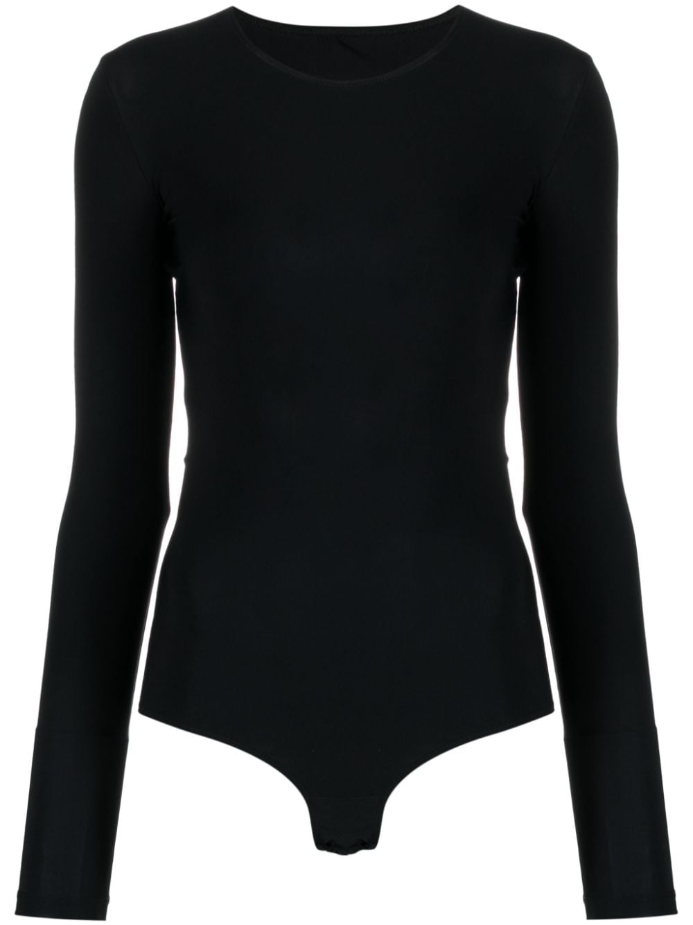 MM6 Maison Margiela numbers-motif longsleeved bodysuit - Black von MM6 Maison Margiela