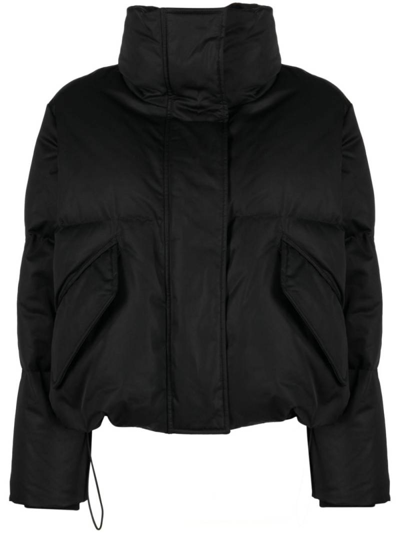 MM6 Maison Margiela numbers-motif padded jacket - Black von MM6 Maison Margiela