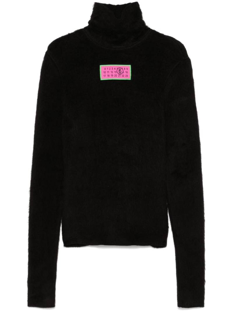 MM6 Maison Margiela numbers-motif sweater - Black von MM6 Maison Margiela