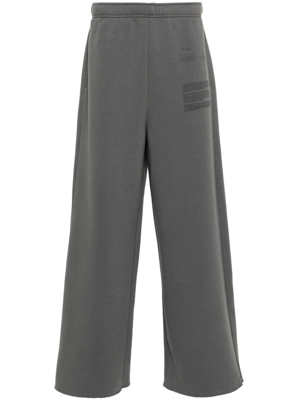 MM6 Maison Margiela numbers-motif track pants - Grey von MM6 Maison Margiela