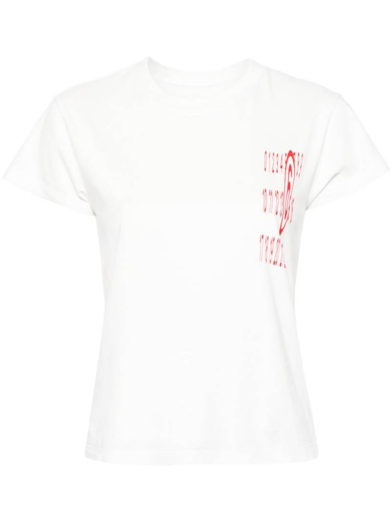 MM6 Maison Margiela numbers-print cotton T-shirt - White von MM6 Maison Margiela