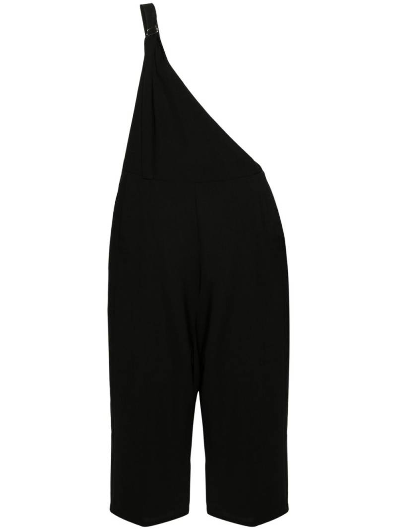 MM6 Maison Margiela one-shoulder virgin wool jumpsuit - Black von MM6 Maison Margiela