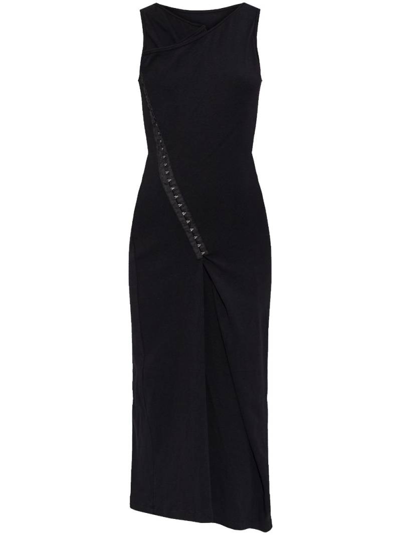 MM6 Maison Margiela overlapping-panel midi dress - Black von MM6 Maison Margiela