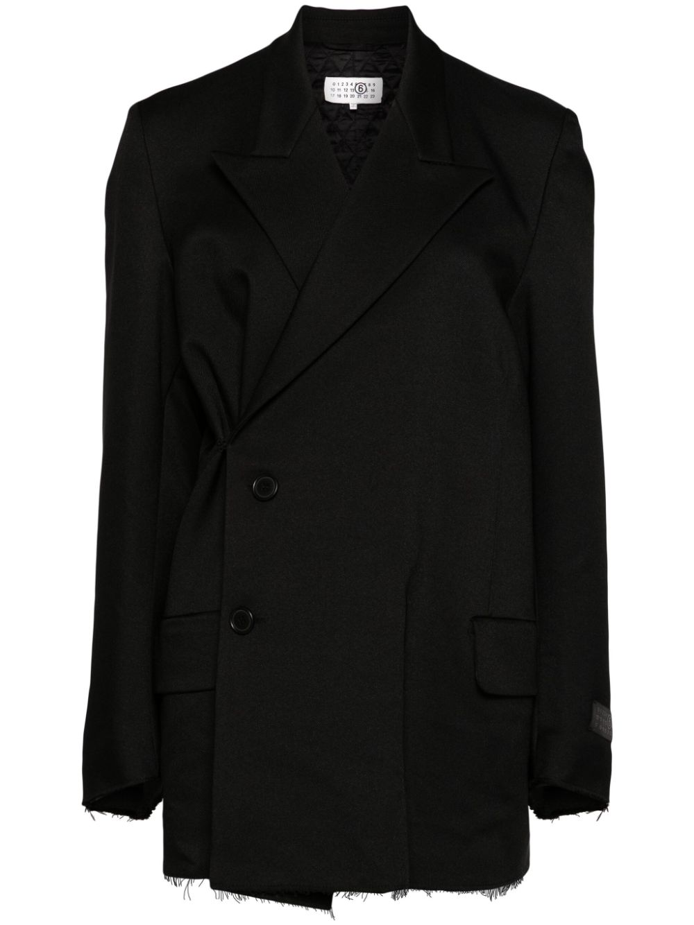 MM6 Maison Margiela padded blazer - Black von MM6 Maison Margiela