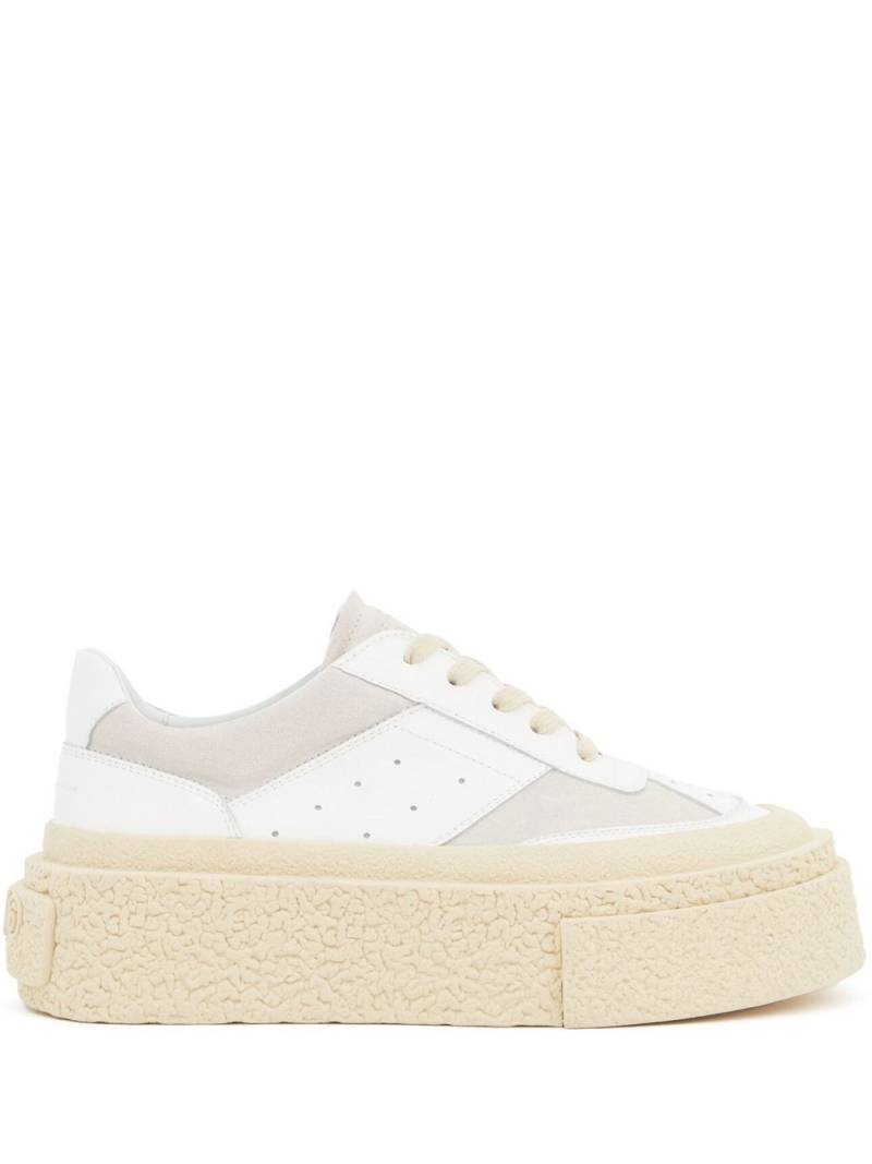 MM6 Maison Margiela chunky flatform sneakers - White von MM6 Maison Margiela