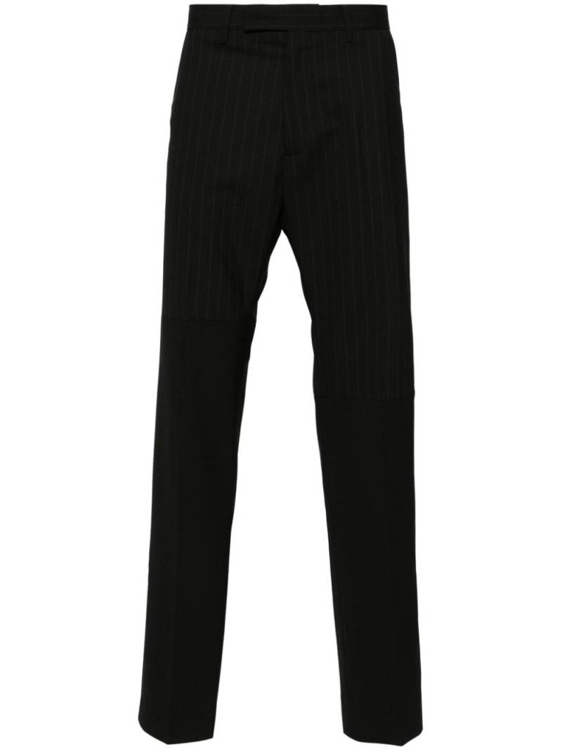 MM6 Maison Margiela panelled pinstripe tailored trousers - Black von MM6 Maison Margiela