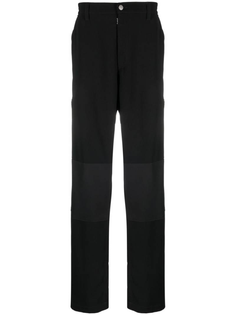 MM6 Maison Margiela panelled straight-leg cargo trousers - Black von MM6 Maison Margiela