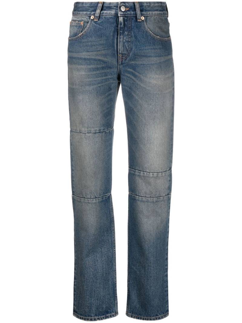 MM6 Maison Margiela panelled straight-leg jeans - Blue von MM6 Maison Margiela