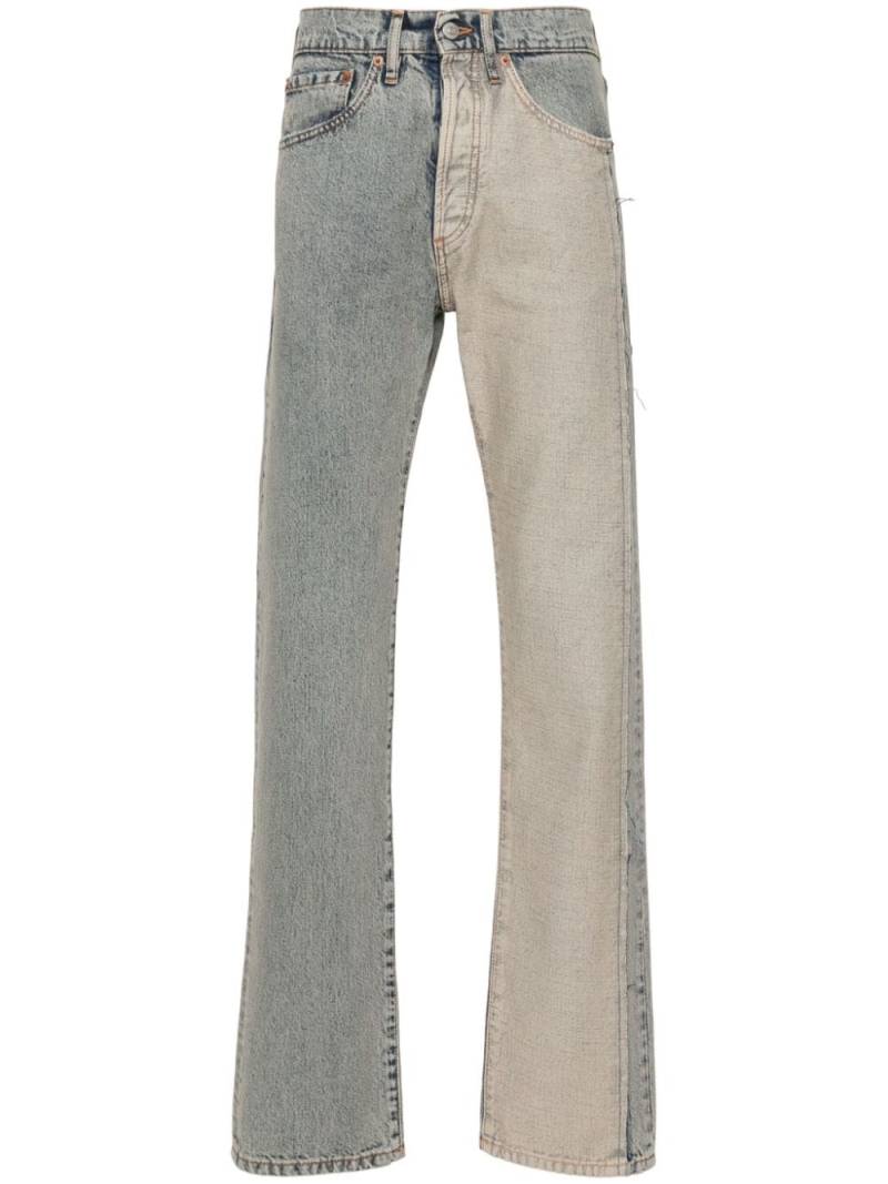 MM6 Maison Margiela panelled straight-leg jeans - Blue von MM6 Maison Margiela